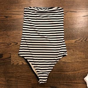 Kate spade strapless one piece bathing suit